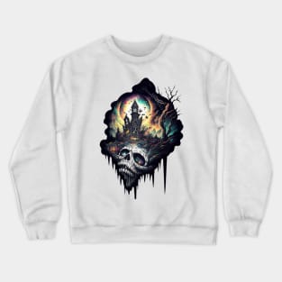 Skull|Trippy|Dark| Crewneck Sweatshirt